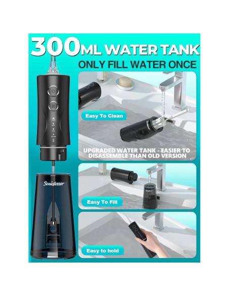 Irrigador Dental Inalámbrico Sonicflosser F5040 300ML IPX7