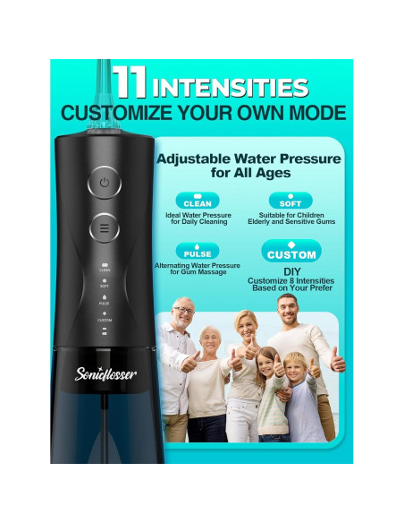 Irrigador Dental Inalámbrico Sonicflosser F5040 300ML IPX7