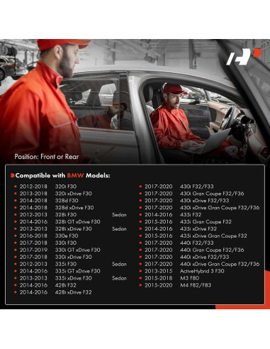 Sensor de Estacionamiento A-Premium 4PC para BMW 320i, 328i, M3