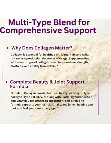 Micro Ingredients Multi Colágeno Péptidos 450g Sin Sabor