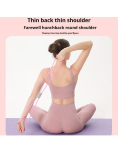 Equipo de Fitness KOMBABE 4 Tubos y 8 Anillos Rosa 2