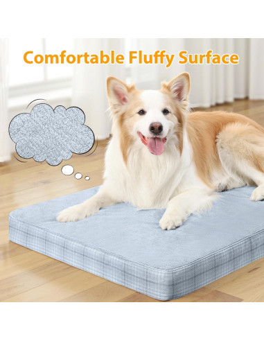 Cama Ortopédica Lavable para Perros Grandes MIHIKK XL Gris