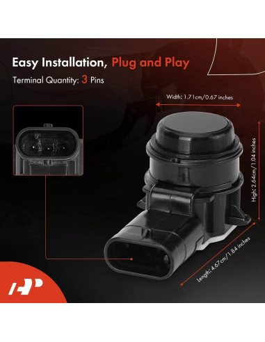 Sensor de Estacionamiento A-Premium 4PC para BMW 320i, 328i, M3