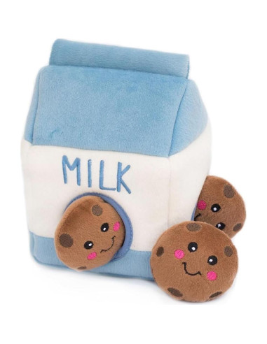 Juguete Interactivo para Perros ZippyPaws Burrow Leche y Galletas