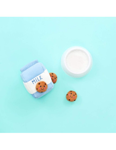Juguete Interactivo para Perros ZippyPaws Burrow Leche y Galletas