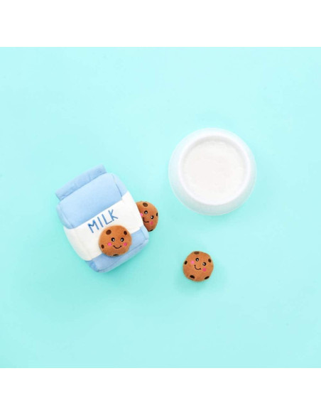 Juguete Interactivo para Perros ZippyPaws Burrow Leche y Galletas