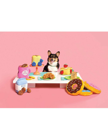 Juguete Interactivo para Perros ZippyPaws Burrow Leche y Galletas