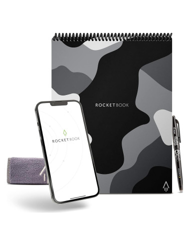 Cuaderno Reutilizable Rocketbook Flip Carta Camo 36 Páginas