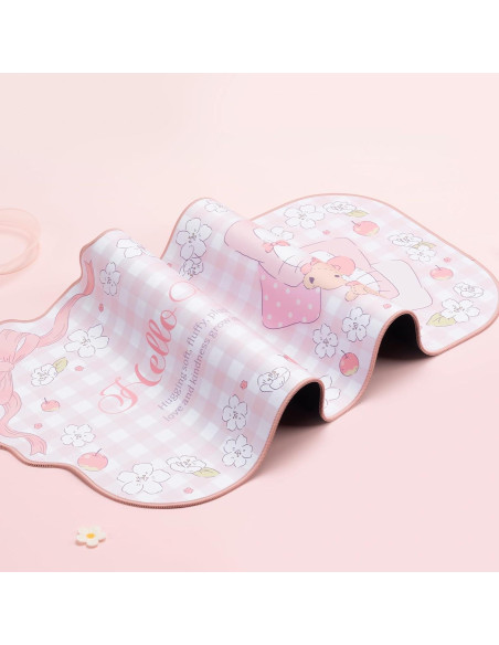 Alfombrilla de Ratón Kuitmor Rosa Grande Antideslizante 82x39cm Alfombrilla de Ratón Kuitmor Rosa Grande Antideslizante 82x39cm