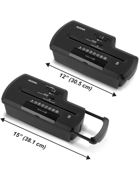 Destructora de papel Aurora AU800SZ 8 hojas corte en tiras