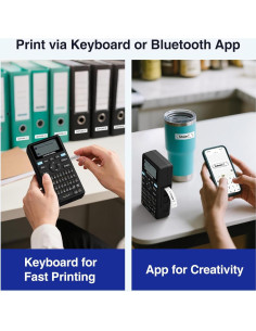 Máquina de Etiquetas SUPVAN E11 Bluetooth con 4 Cintas 2
