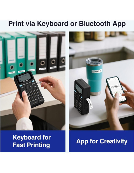 Máquina de Etiquetas SUPVAN E11 Bluetooth con 4 Cintas