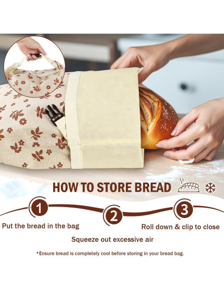 Paquete de 2 Bolsas de Cera de Abeja HRUITU para Pan Paquete de 2 Bolsas de Cera de Abeja HRUITU para Pan