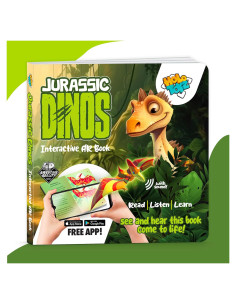 Libro Interactivo HoloToyz de Dinosaurios 4D para Niños