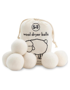 Bolas de Secado de Lana S&T INC. - 6 Piezas 7.4 cm