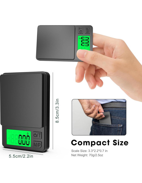 Balanza Digital de Precisión Mik-Nana 300g/0.01g Compacta