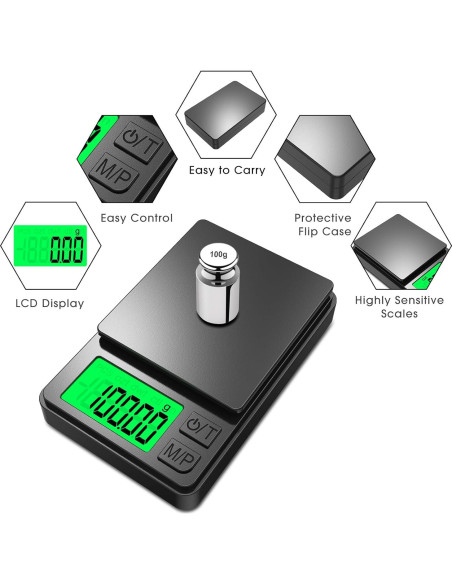 Balanza Digital de Precisión Mik-Nana 300g/0.01g Compacta