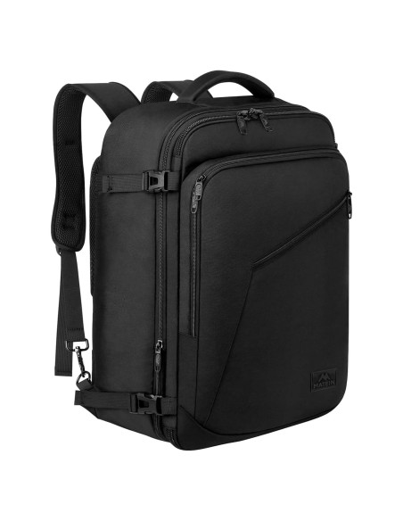 Mochila de Viaje Expandible MATEIN 40L Resistente al Agua Negra
