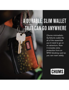 Cartera Surfshorts Chums - Ligera y Compacta con Bloqueo RFID 2