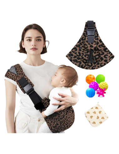 Portabebés Ajustable Ergonomía Leopardo 0-20.4 kg