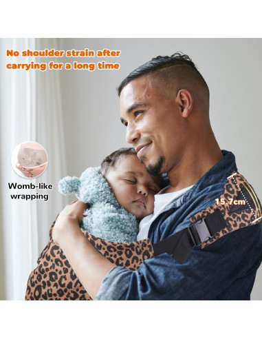 Portabebés Ajustable Ergonomía Leopardo 0-20.4 kg