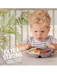 Platos de Succión Divididos ChériKid para Bebés - Silicona 3 Unidades 2