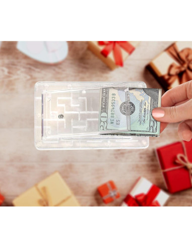 Caja de Rompecabezas de Dinero MoneyMaze - Sostenedor Reutilizable 16x9 cm