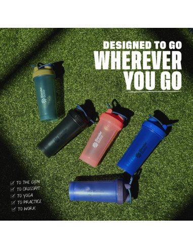 Botella Mezcladora BlenderBottle Clásica V2 0.59L Transparente/Negro