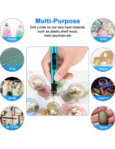 Taladro Mini Inalámbrico Uolor UH067 3 Velocidades 10 Brocas 2