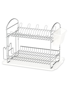 Soporte para Platos de Acero Inoxidable SIMPLE HOUSEWARE 2 Niveles