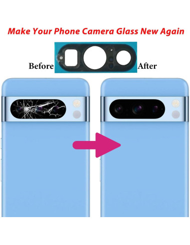 Cristal de Lente de Cámara Trasera Mingxiong para Google Pixel 8 Pro