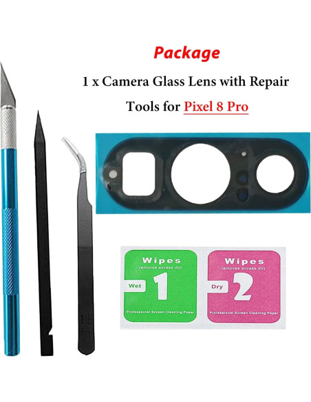 Cristal de Lente de Cámara Trasera Mingxiong para Google Pixel 8 Pro