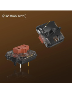 Interruptores Mecánicos Kailh Choc 5-Pin Táctiles 20pcs Marrón 2