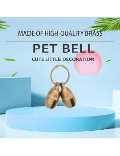 Campana de Latón para Perros Kcrygogo 4 Piezas Sonido Fuerte 2