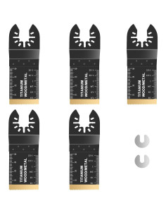 5 Cuchillas de Sierra Oscilante Titanio 90x34mm Farady 2