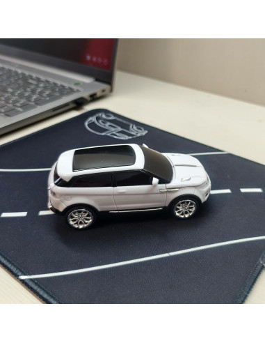 Ratón Inalámbrico USB SUV Deportivo con LED - Blanco