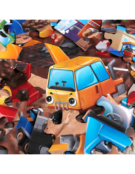 Rompecabezas de Suelo Jumbo IFLOVE Sitio de Construcción 48 Piezas