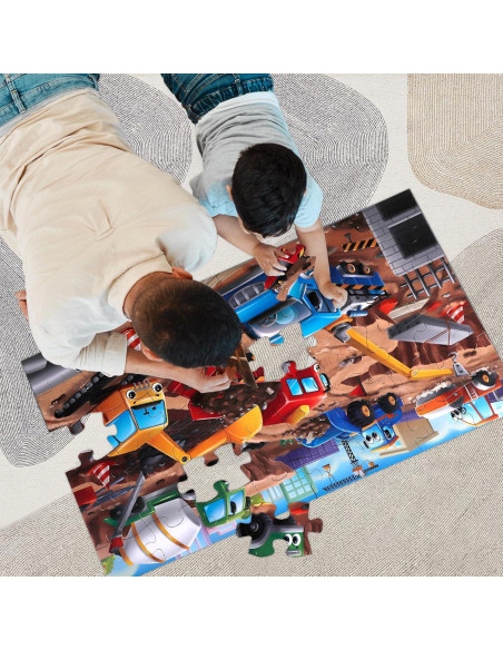 Rompecabezas de Suelo Jumbo IFLOVE Sitio de Construcción 48 Piezas