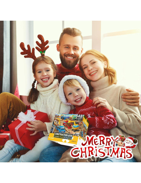 Rompecabezas de Suelo Jumbo IFLOVE Sitio de Construcción 48 Piezas