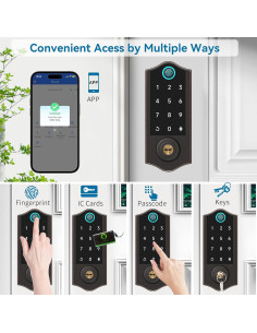 Cerradura Inteligente Harfo DA2L-AG con Huella Dactilar 2