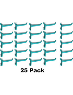 Ganchos de Plástico Teal 5 cm JSP Manufacturing - 25 Unidades 2