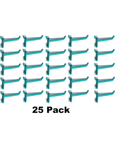 Ganchos de Plástico Teal 5 cm JSP Manufacturing - 25 Unidades