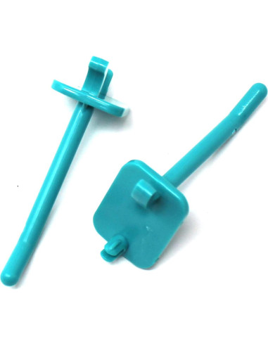 Ganchos de Plástico Teal 5 cm JSP Manufacturing - 25 Unidades