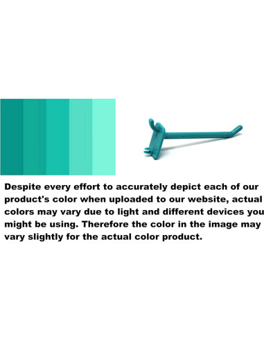 Ganchos de Plástico Teal 5 cm JSP Manufacturing - 25 Unidades