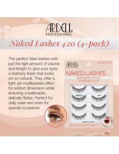 Pestañas Postizas Ardell Naked 420 - 4 Pares, Invisiband 2