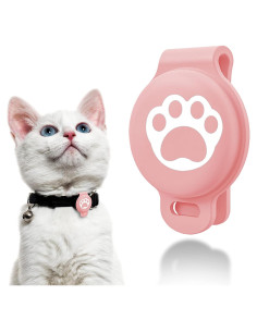 Funda para AirTag Genérico Rosa, silicona, resistente al agua