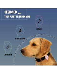 Funda para AirTag Genérico Rosa, silicona, resistente al agua 2