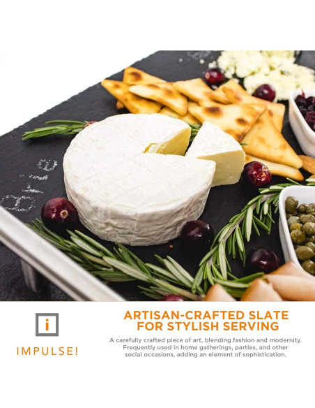 Bandeja de Fiesta IMPULSE! de Pizarra 40x30cm para Aperitivos