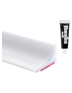 Sello de Puerta de Ducha LD3W Silicona 99 cm Blanco Impermeable