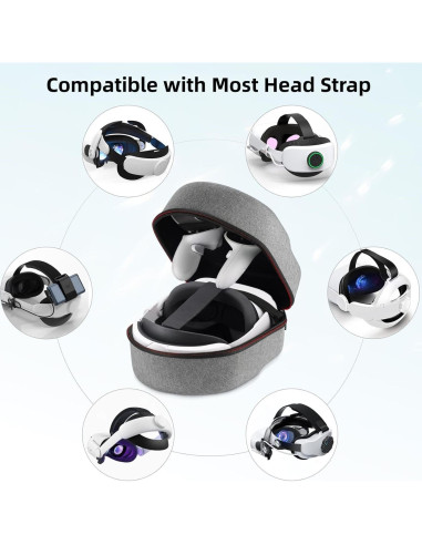 Funda COOWPS para Meta Quest 3S/3/2, Protección total viaje